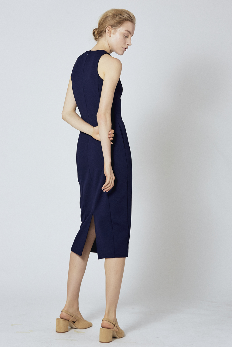 Fitted Longline Midi Dress