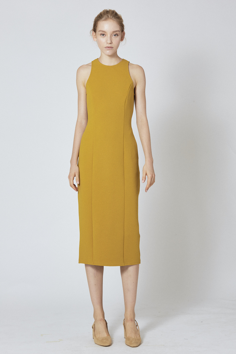 Fitted Longline Midi Dress