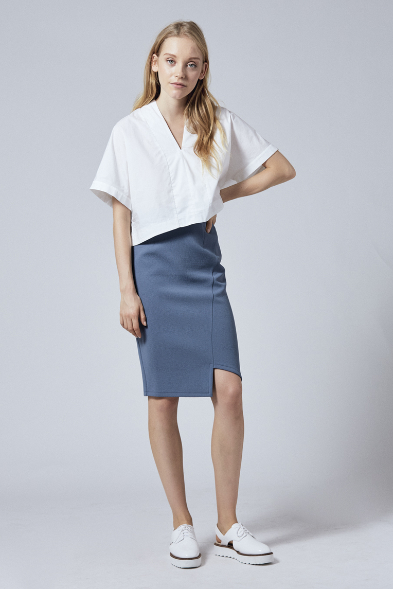 Asymmetrical Pencil Skirt