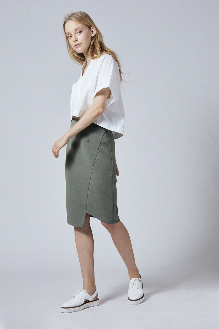 Asymmetrical Pencil Skirt