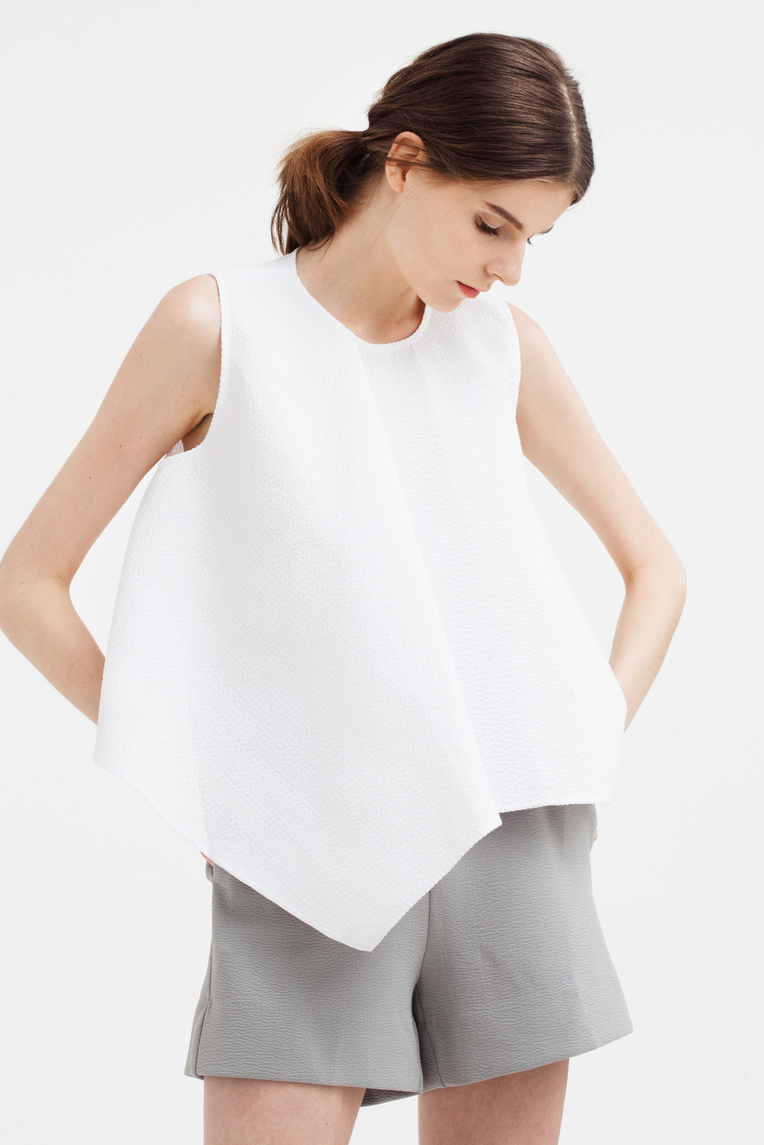 Striped Foldover Top