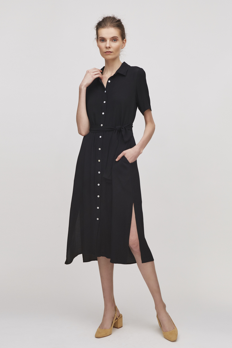 Button-Down Midi Dress