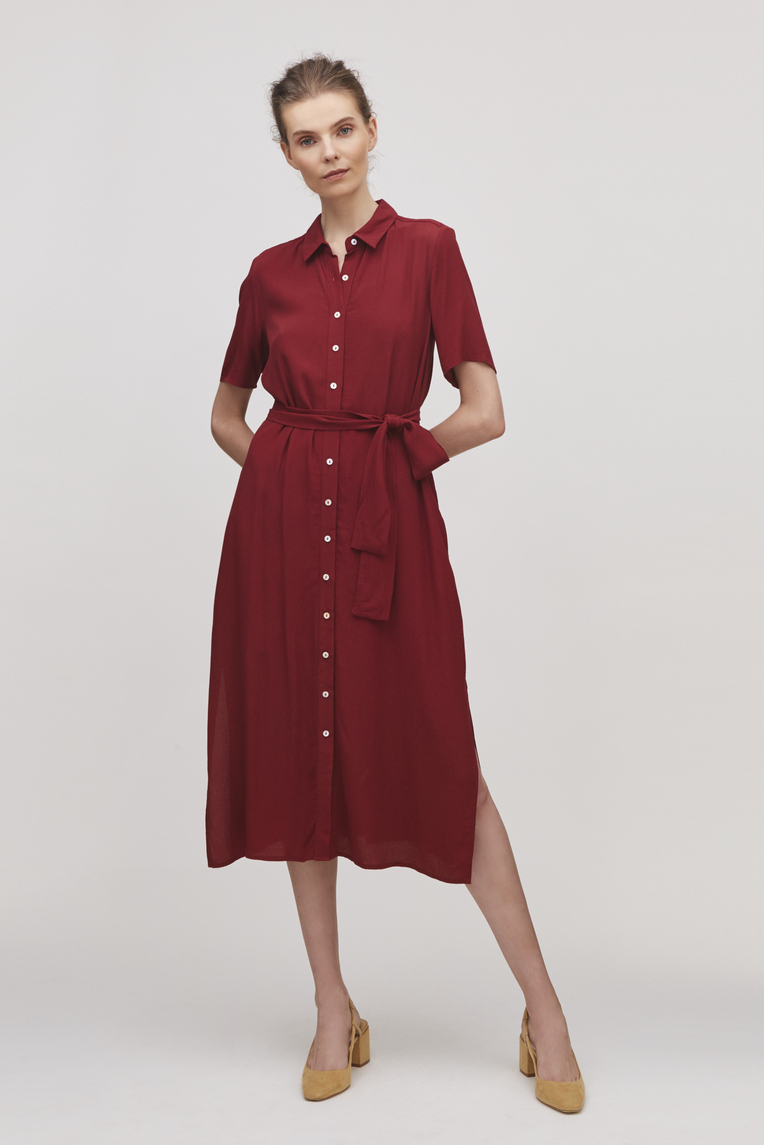 Button-Down Midi Dress