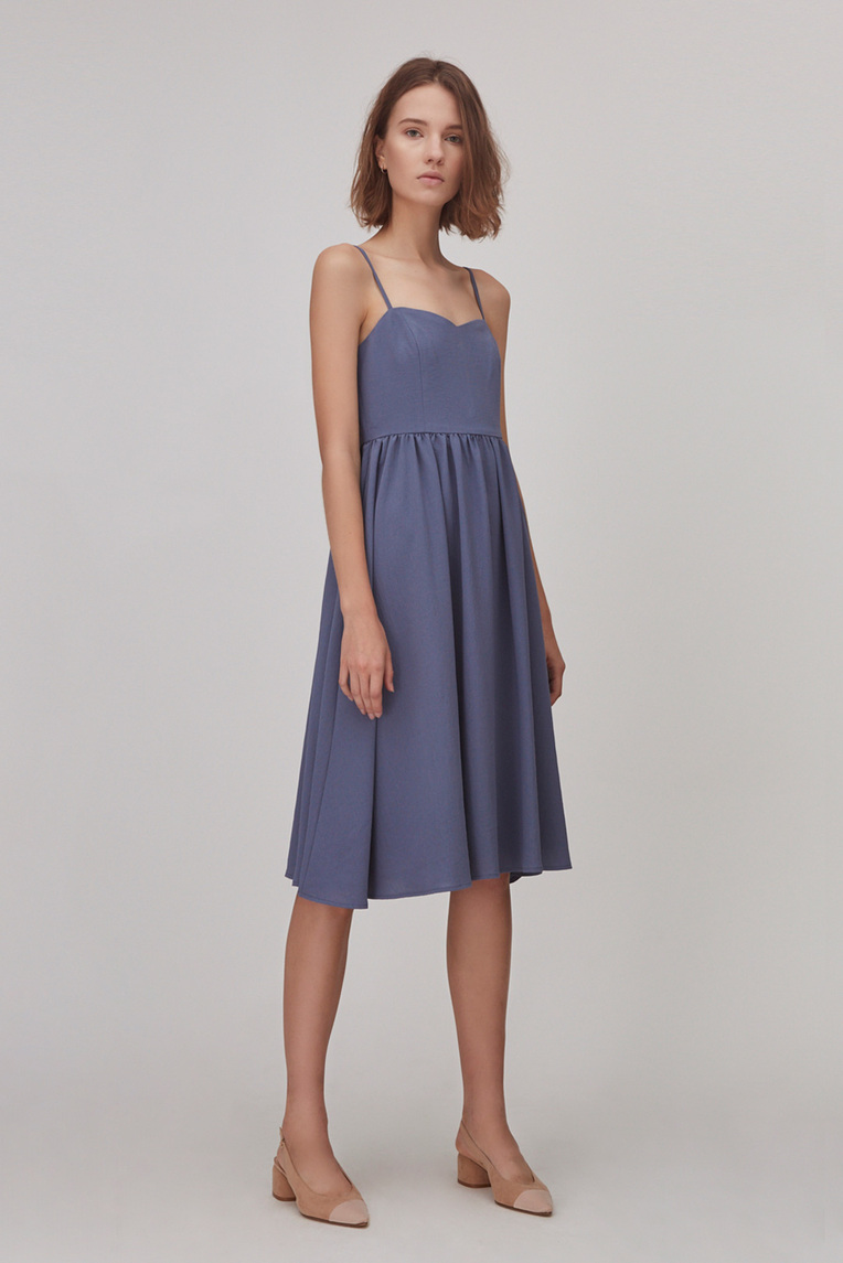 Gathered Midi Dress