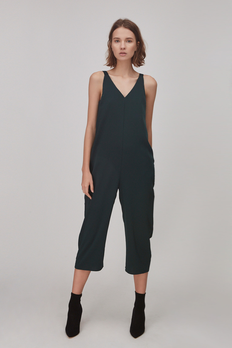 V-Neck Jumpsuit