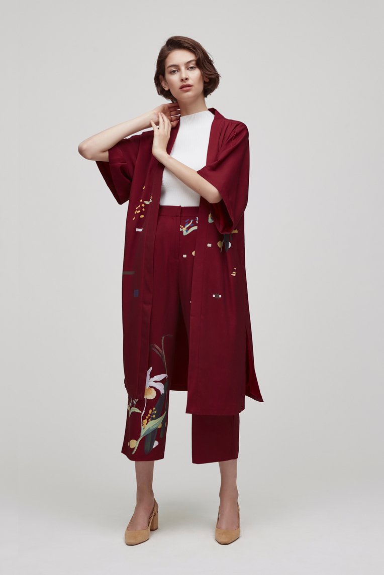 Lily of the Valley Duster Kimono