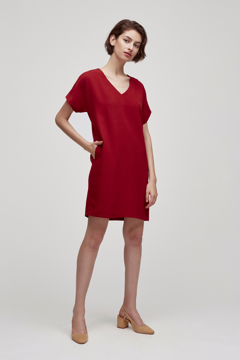 Tencel Shift Dress