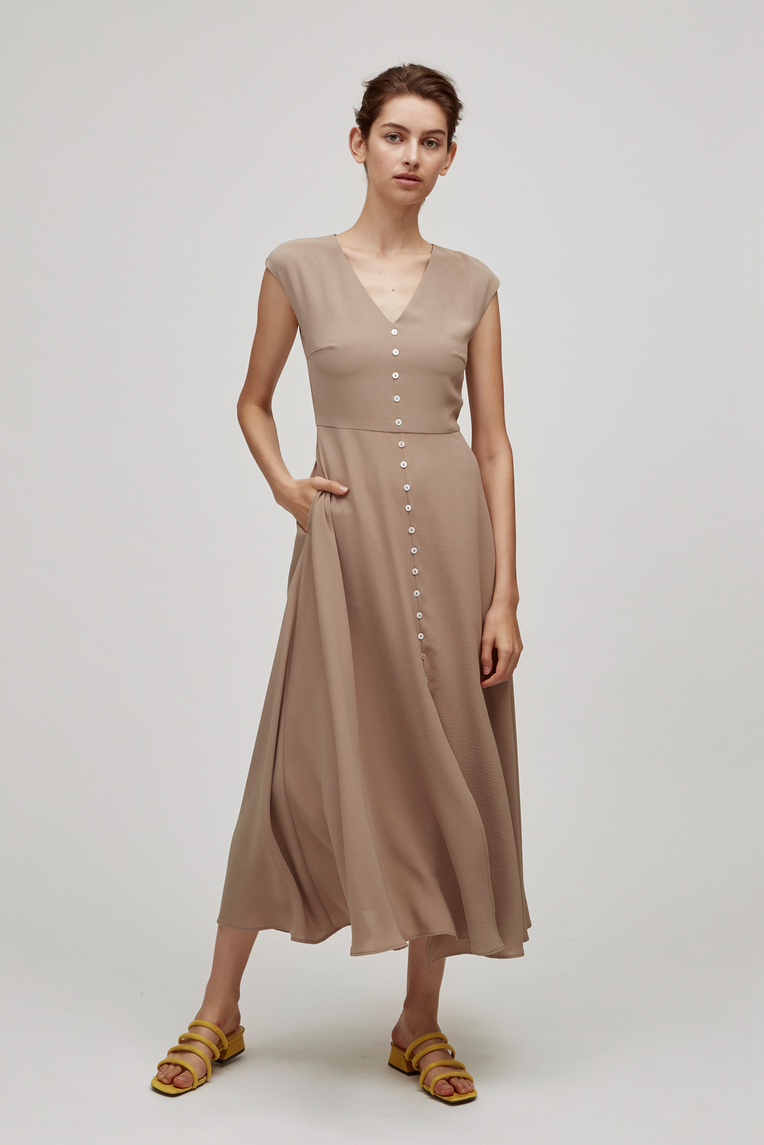 Button-Down Maxi Dress