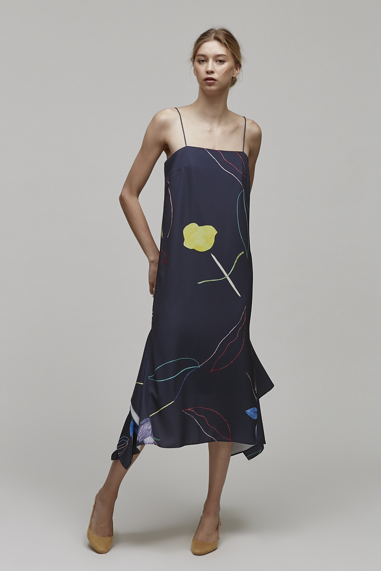 Sketch Handkerchief Dress