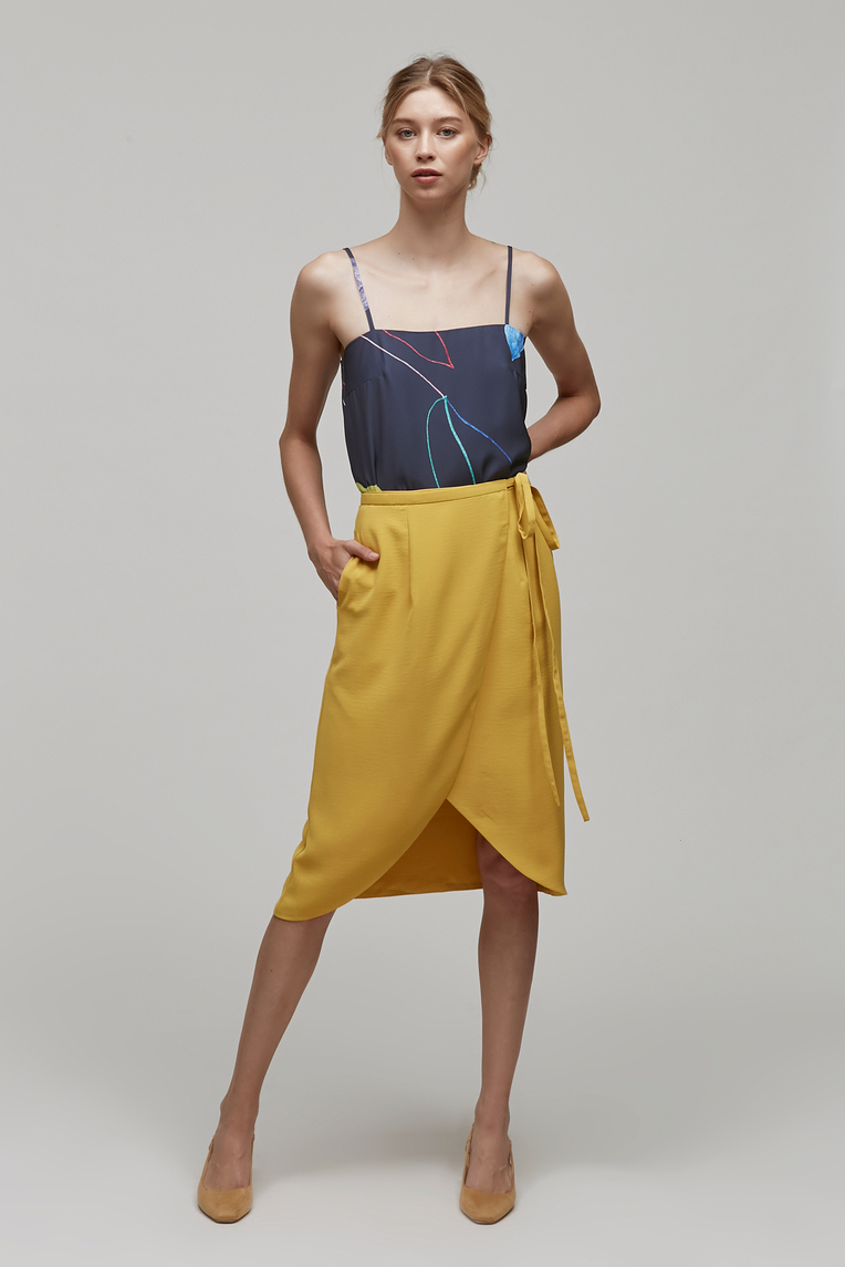 Midi Wrap Skirt