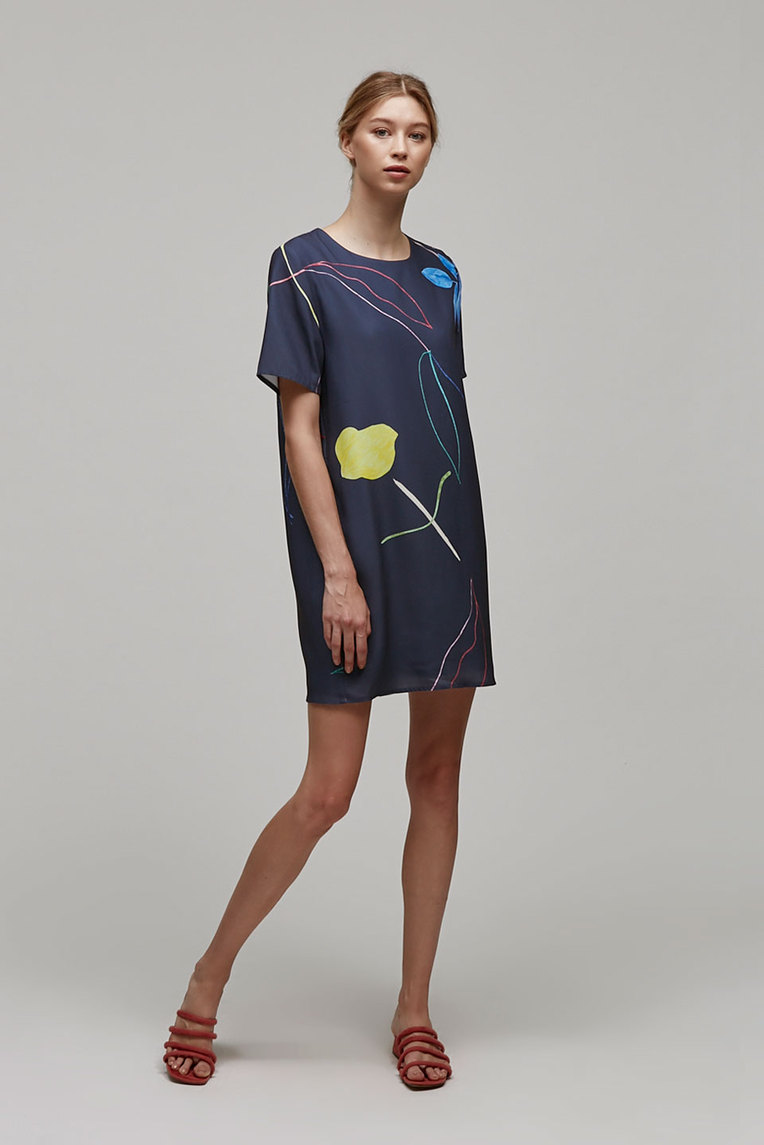 Sketch Shift Dress