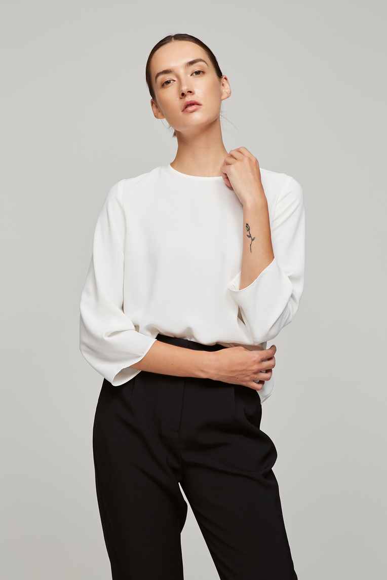 Pleat Sleeve Top