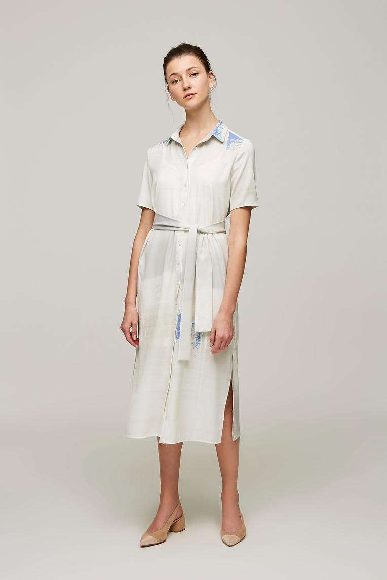 Dune Button-Down Midi Dress