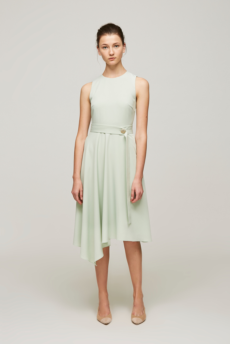 Asymmetrical Midi Dress