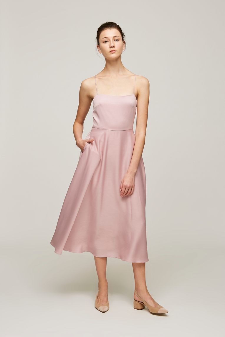 Cross Back Midi Dress