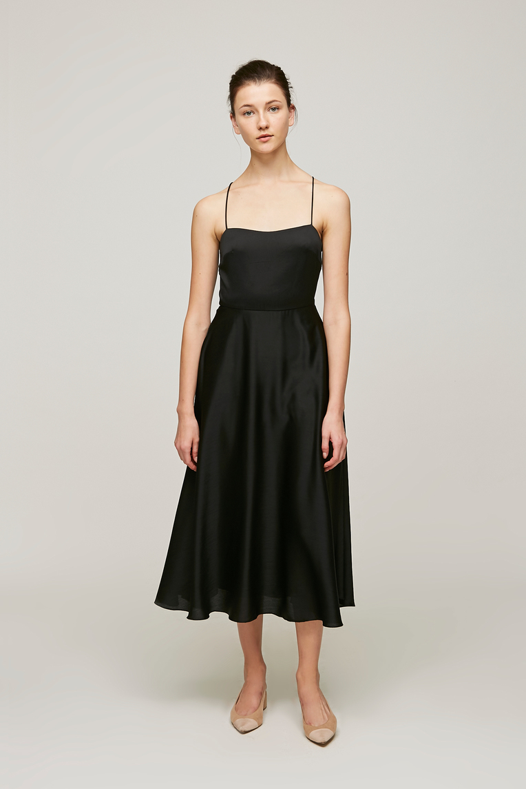 Cross Back Midi Dress