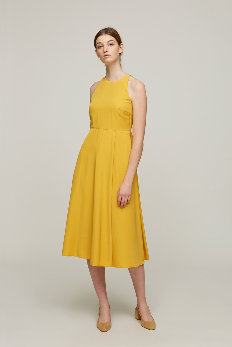 Open-Back Midi Dress