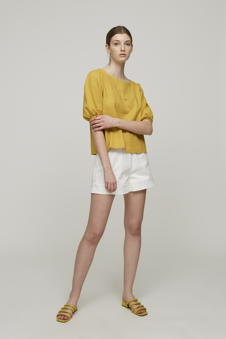 Two-Way Linen Blouse