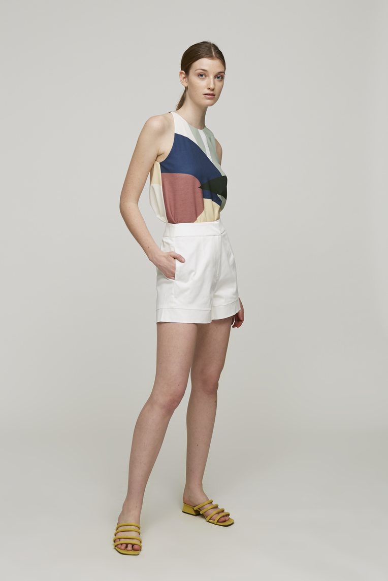 Cotton High-Waisted Shorts