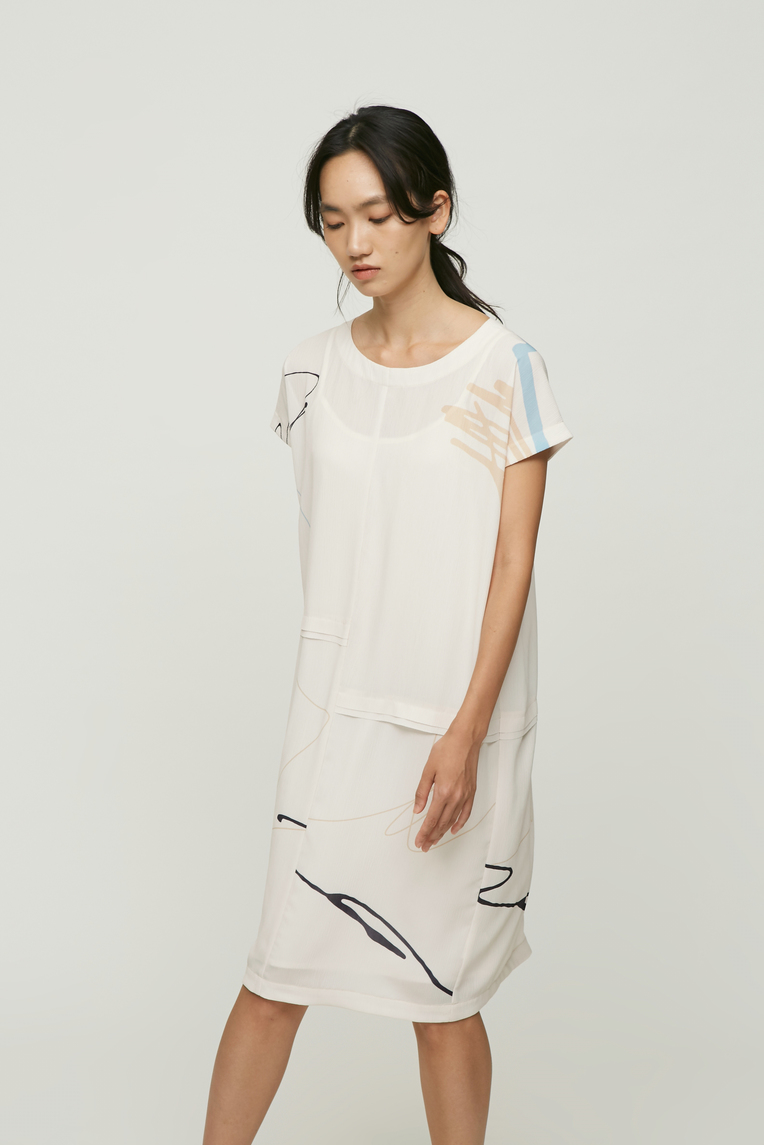Trail Midi Shift Dress 