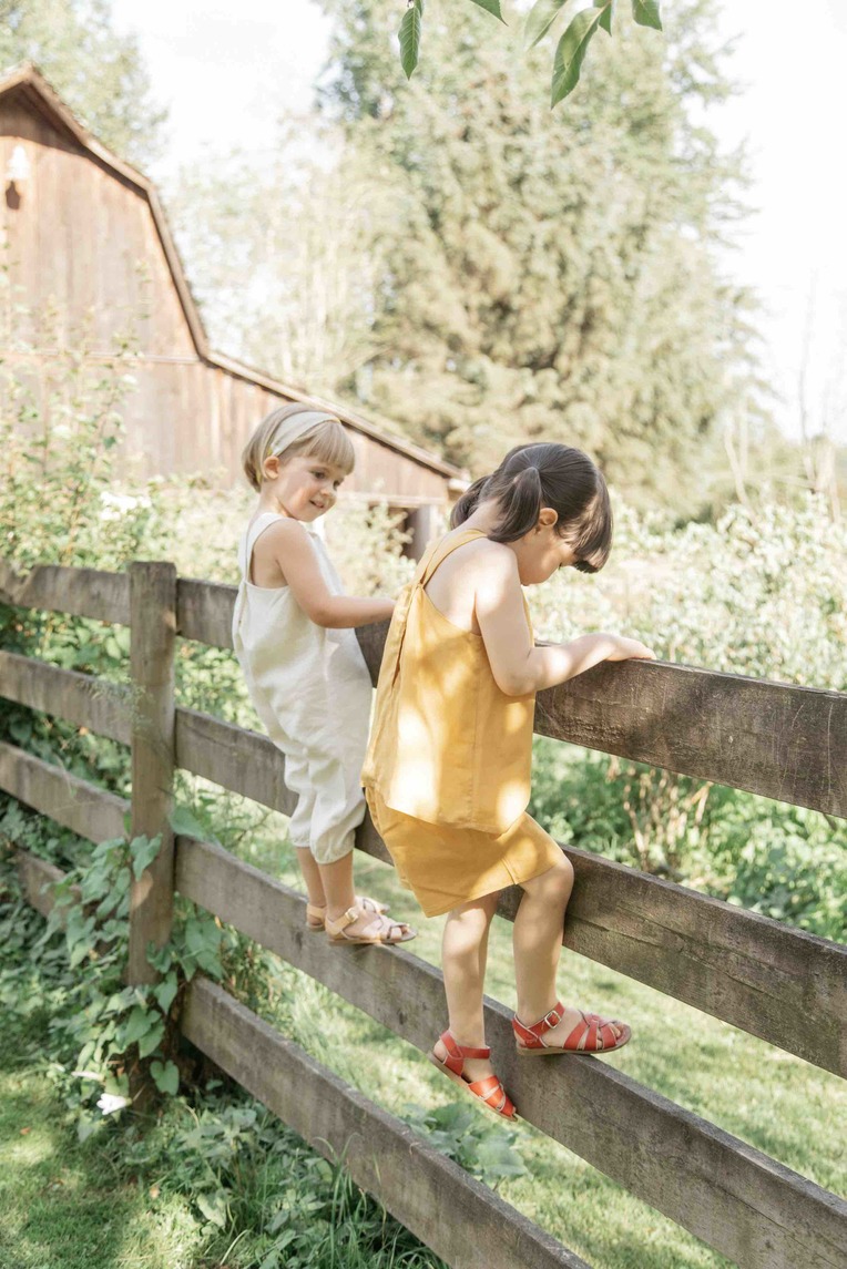 Striped V-Back Tent Top