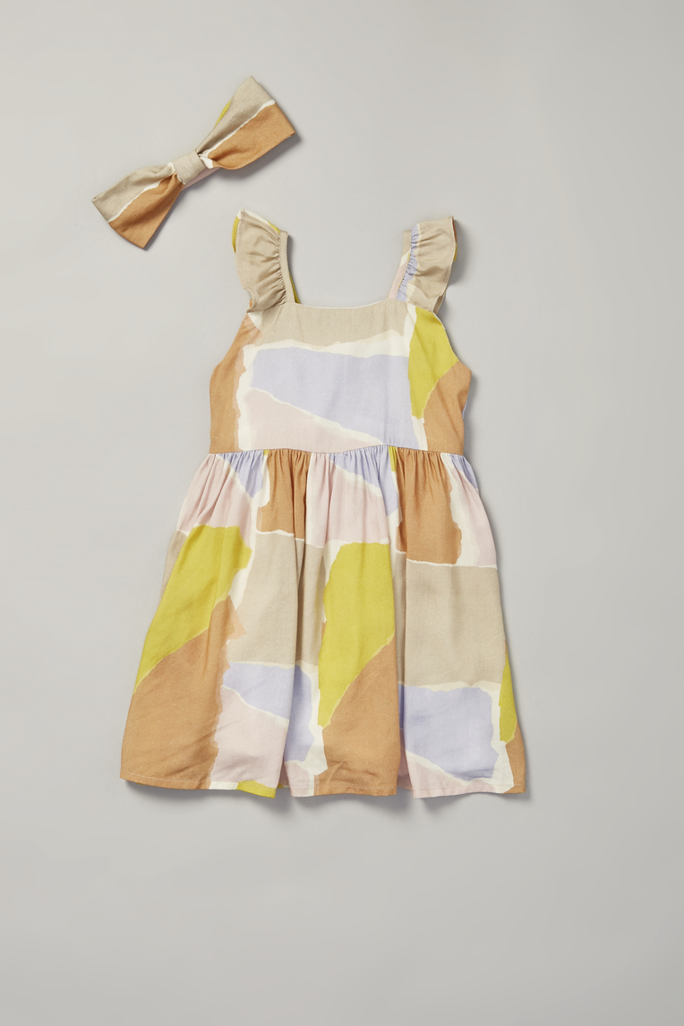 Harbour V-Back Ruffle Dress