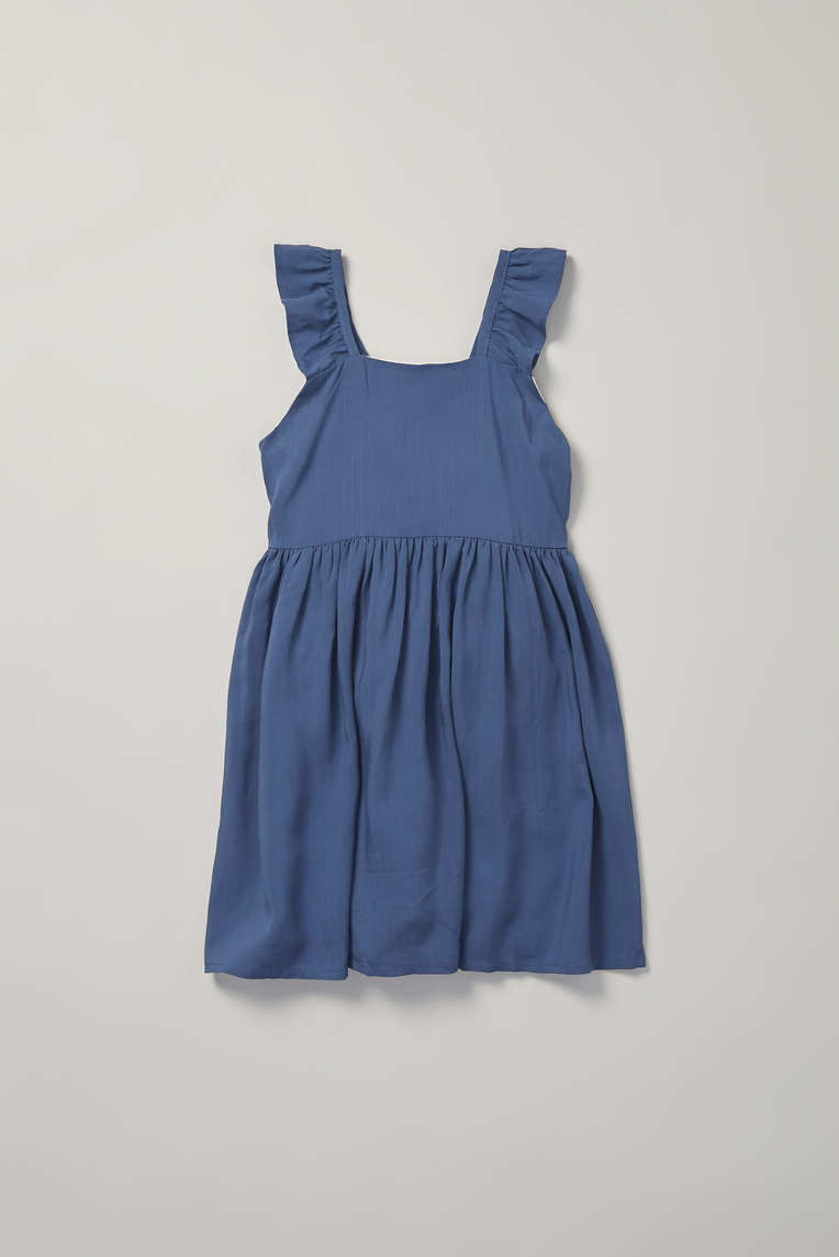 V-Back Ruffle Dress