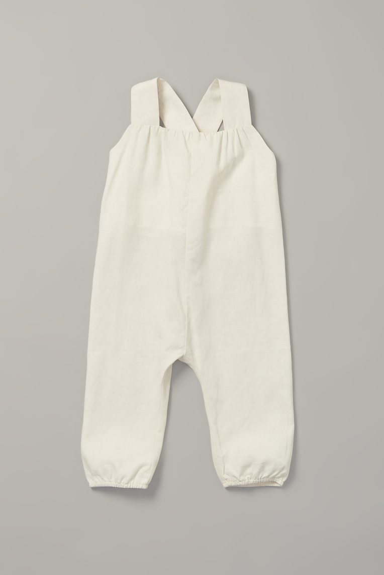 Gathered V-Back Jumpsuit