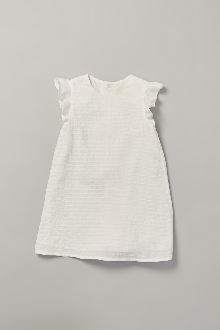 Striped Ruffle Sleeve Dress