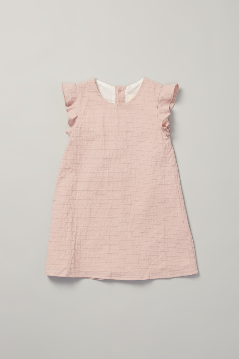 Striped Ruffle Sleeve Dress