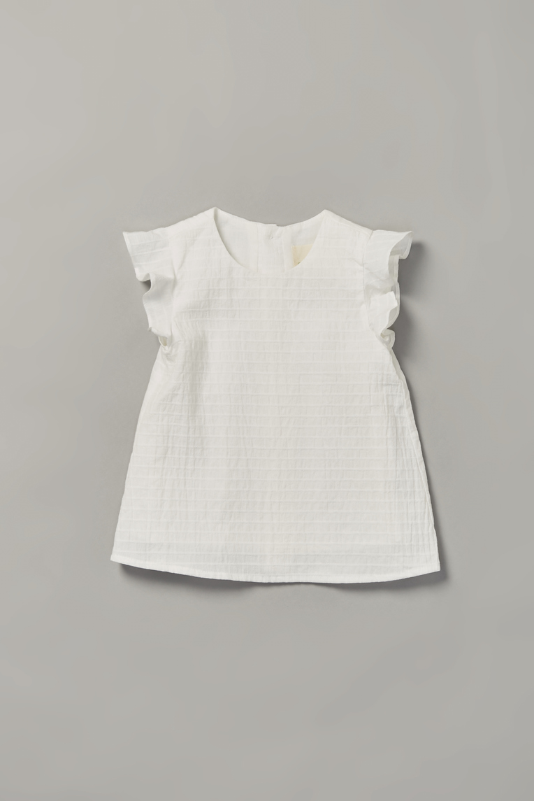 Striped Ruffle Sleeve Top