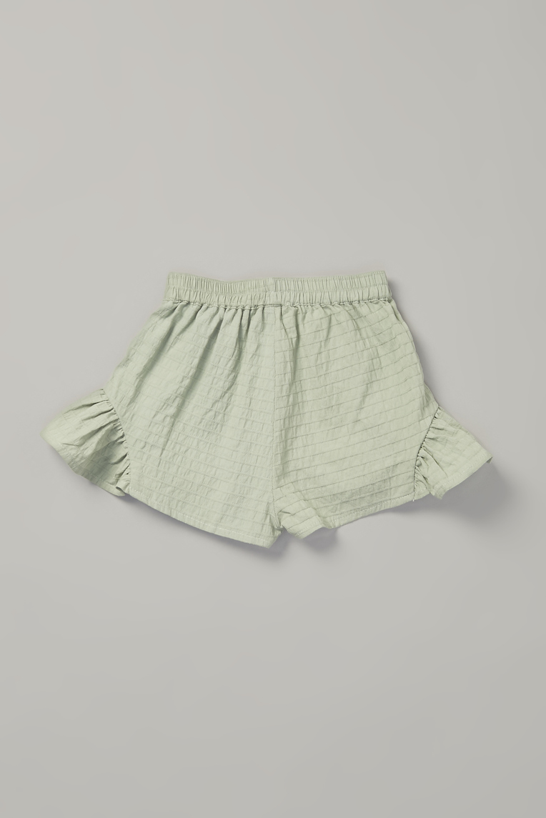 Striped Ruffle Shorts